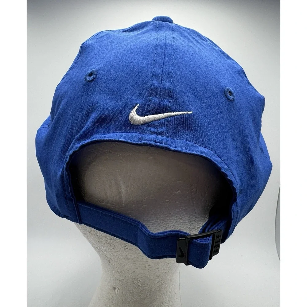 Nike Dri-Fit Legacy 91 Strapback Hat Blue White Adjustable Adult Dad Cap